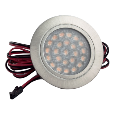 Oprawa lampka LED OL 11 2W, stal szlifowana, biały ciepły