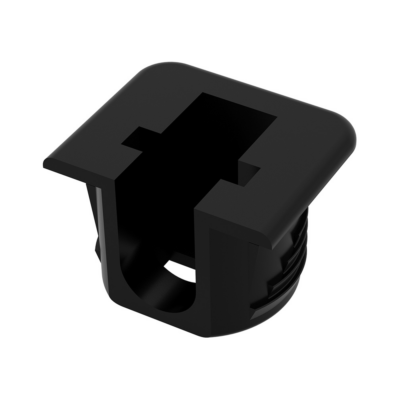 Podpórka do półek Flipper 14 mm, czarna, 100 szt.