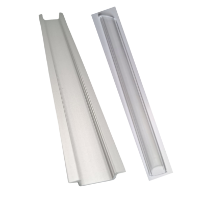 Profil aluminiowy wpuszczany z kloszem transparentnym, 2 m